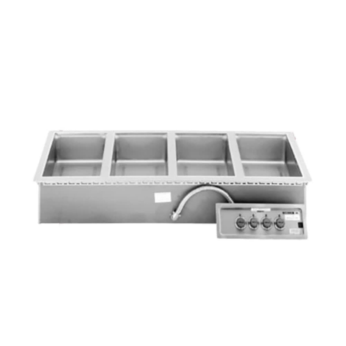Wells Electric Drop-In Hot Food Well NSF 4-Pan with Drain Manifold - MOD-400TDM