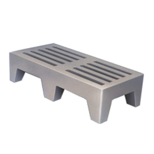 Win-Holt Dunnage Rack, Vented, Gray 22" x 48" x 12" - PLSQ-4-1222-GY