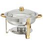 Winco Chafer Round Gold Accented 4qt - 203