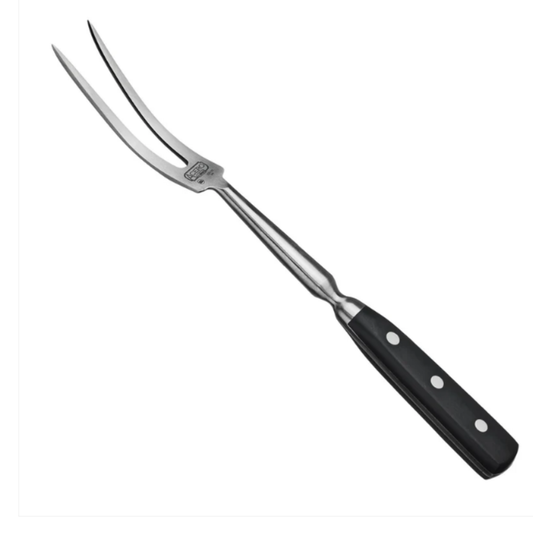 Winco Acero 12" Curved Carving Fork Full Tang - KFP-121