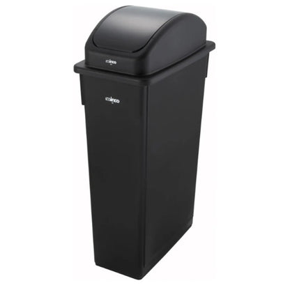 Winco Trash Receptacle Lid, Black - PTCL-23K