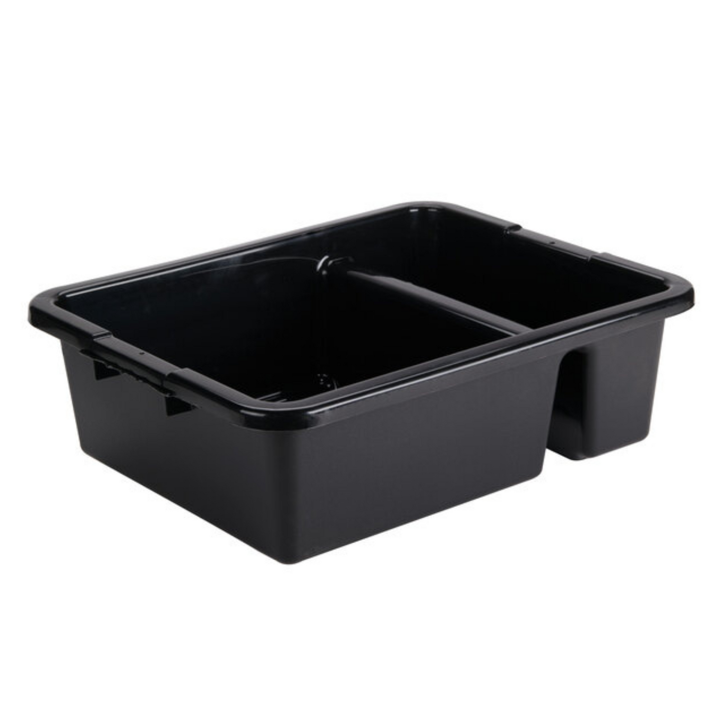 TableCraft Tote Box 15x22x7 Div Black Poly