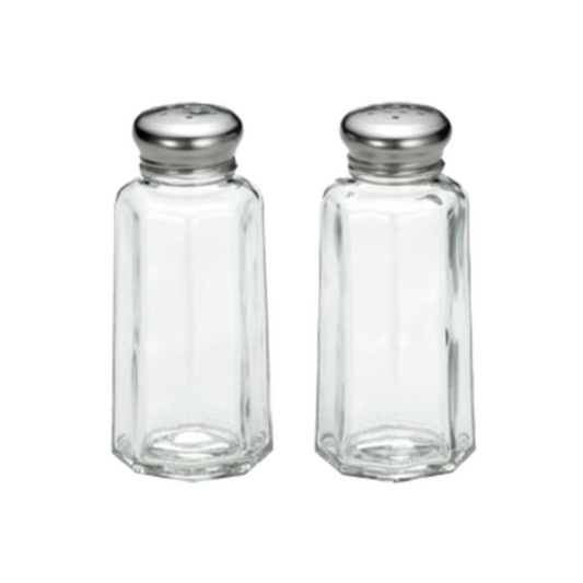 Vaso agitador TableCraft S&amp;P de 2 oz de acero inoxidable