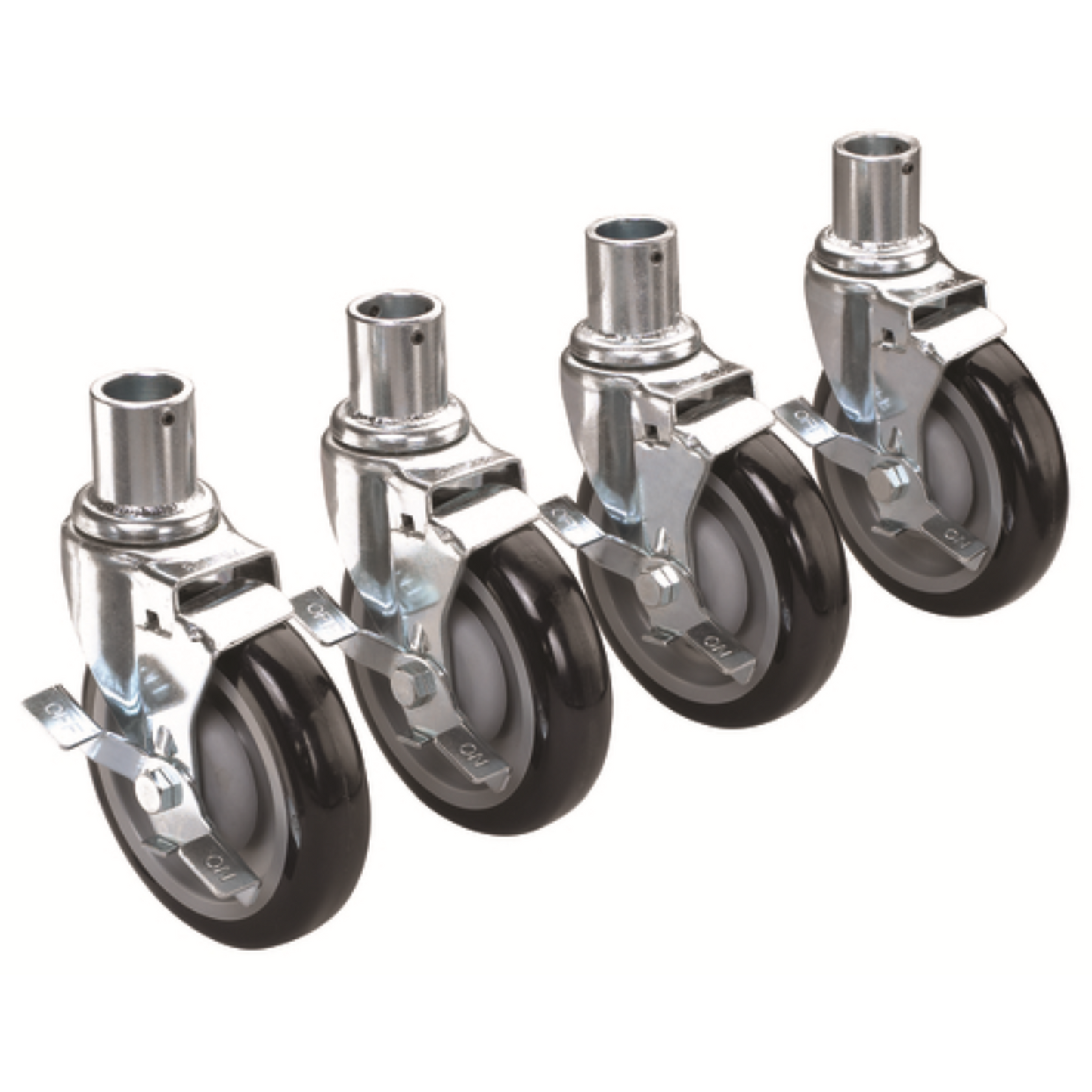 Krowne Shelving Casters, 5" Wheels with Brakes - 28-151S 4PK