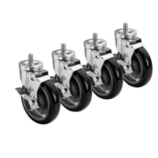 Krowne Stem Caster Threaded 5"dia - 28-141S