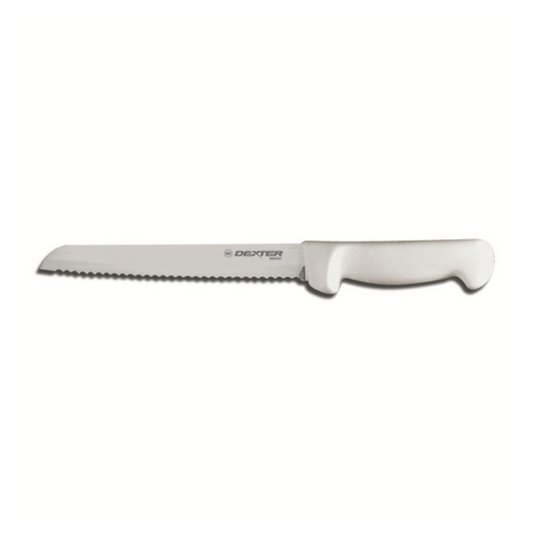 Scalloped Slicer 10" Wht Hdl