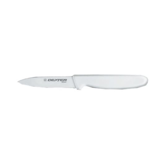 Cuchillo para pelar Dexter-Russell de 3-1/8" con mango blanco, NSF - P94843