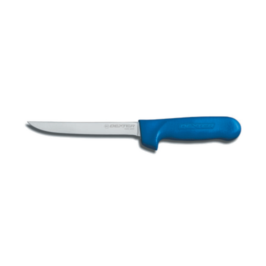 Dexter Russell Boning Knife, Narrow, 6", Blue Handle