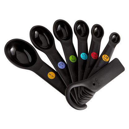 OXO Measuring Spoon Set, "Good Grips" 6 Piece - Black - 11110801 OXO