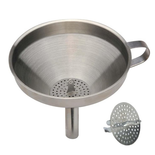 Embudo Norpro de acero inoxidable con colador - 247