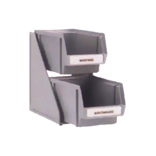 Sistema de autoservicio de condimentos de dos niveles Vollrath - Negro - 4840-06