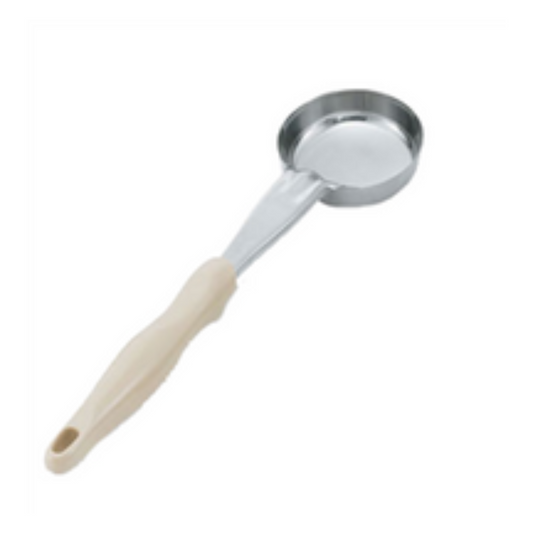 Cuenco redondo sólido Vollrath Spoodle de 85 g, resistente y de una sola pieza, con mango de marfil - 6433335