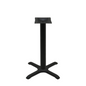 Oak St. Table Base,  22"x 22" "X Style" Steel Column Base Black - B22-STD