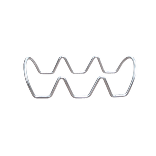 Libertyware Taco Rack/Holder Stand, 3 Sections, Stainless Steel - STR3