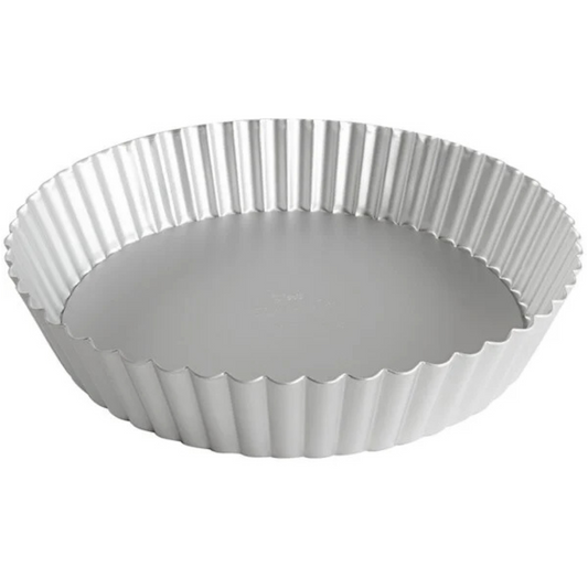 Molde acanalado para quiche/tarta Fat Daddios de aluminio anodizado de 25 x 5 cm - FATPFT-102