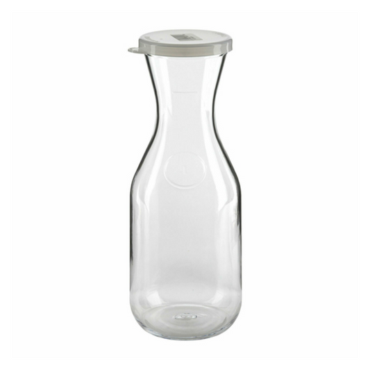 Cambro Beverage Decanter Carafe Clear Polycarbonate 1 Liter W/Lid - WW1000135