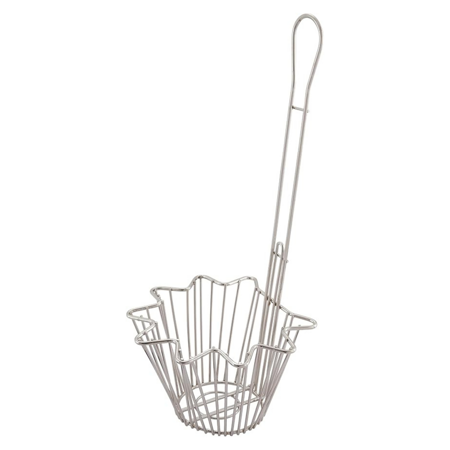 Winco - Taco Salad Bowl Basket, 8-3/10" Round, 18" Long Handle - TB-20