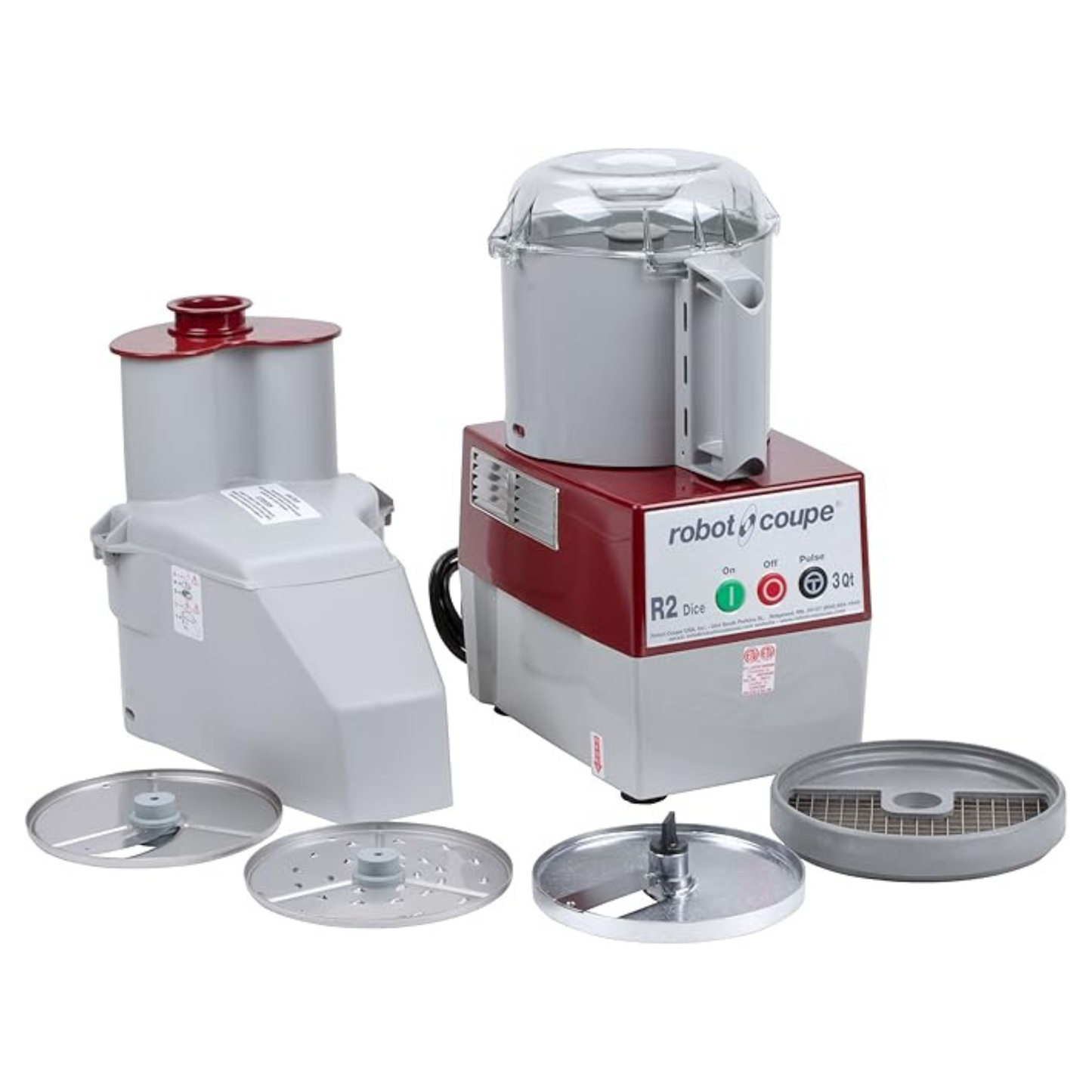 Robot Coupe - Procesador de alimentos de 3 cuartos con alimentación continua y de cubos - R2DICE