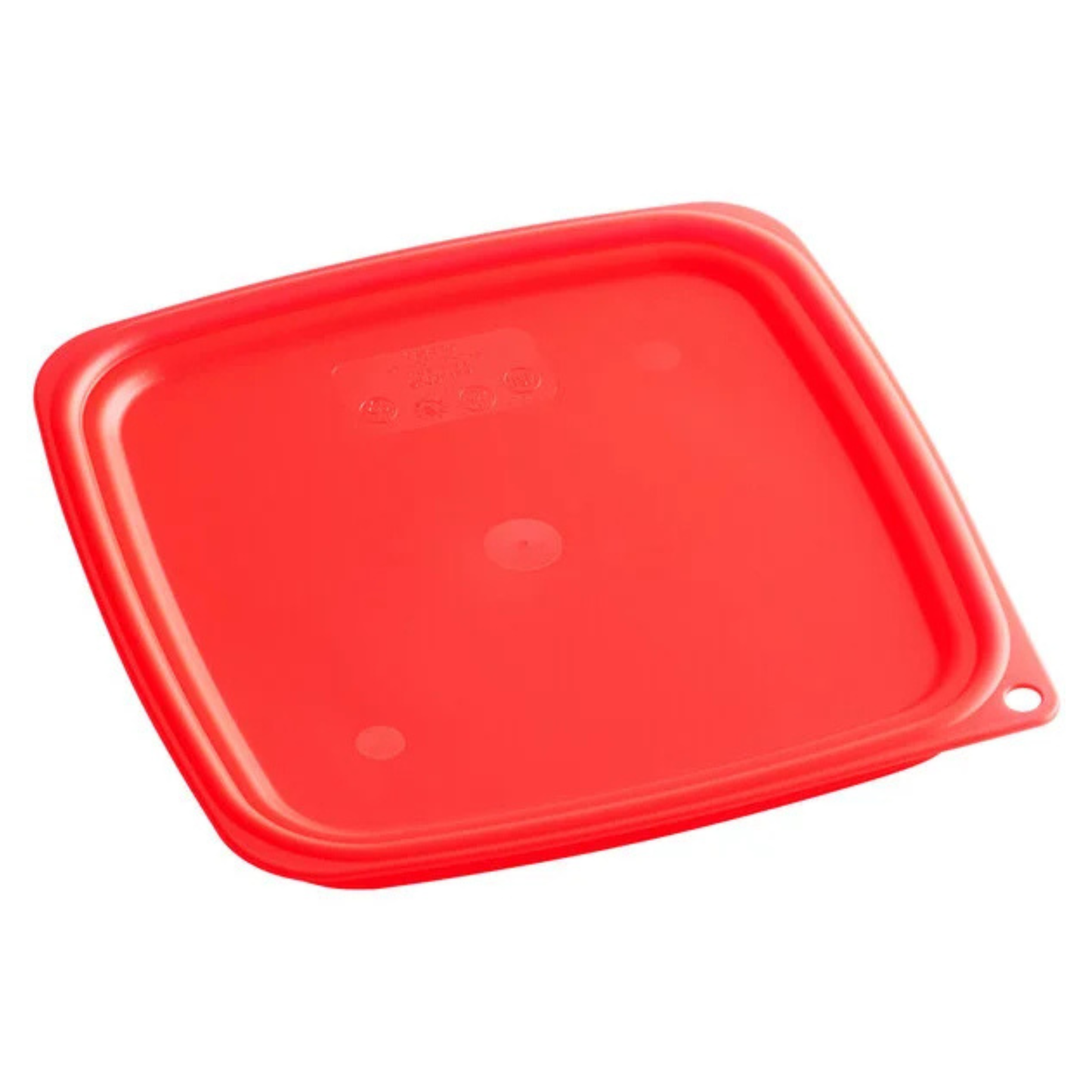 Cambro FreshPro Cover for 6 & 8 qt Containers Translucent Red Polyethylene NSF - SFC6FPPP266