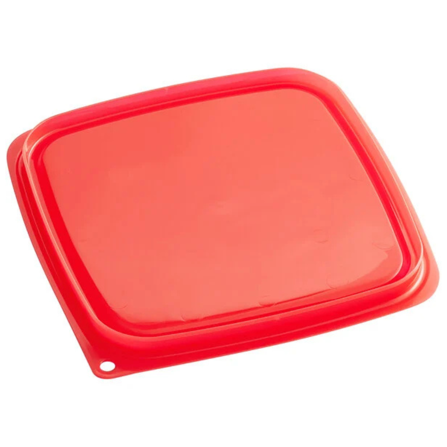 Cambro FreshPro Cover for 6 & 8 qt Containers Translucent Red Polyethylene NSF - SFC6FPPP266