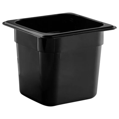 Cambro Hot Food Pan High Heat 1/6 Size Black 6" Deep - 66HP110