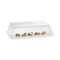 Cal‑Mil Cake Cover Flat Rectangular Clear Polycarbonate 13" × 18" × 4" - 327‑13