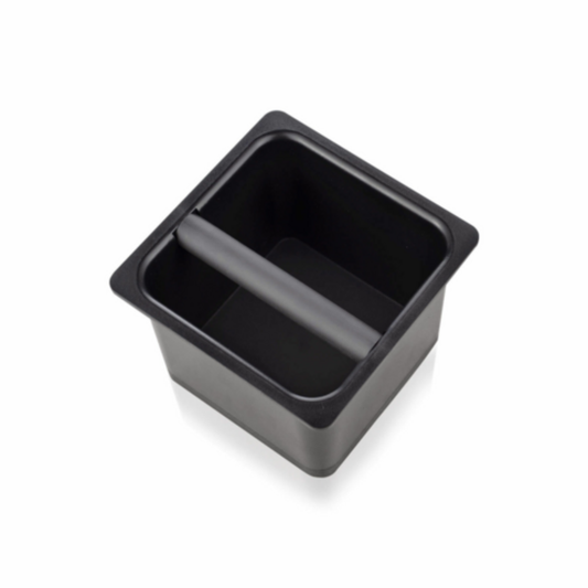 Espresso Parts Knock Box Closed Bottom Black - EPKB665
