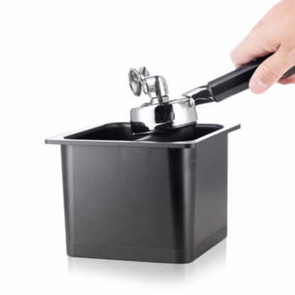 Espresso Parts Knock Box Closed Bottom Black - EPKB665