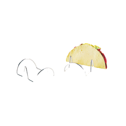 Soporte para tacos Clipper Mill, doble, de acero inoxidable - 4-81855