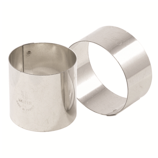 Matfer Bourgeat Mousse Ring 3-1/4″ × 1-3/4″ H Stainless Steel - 375347