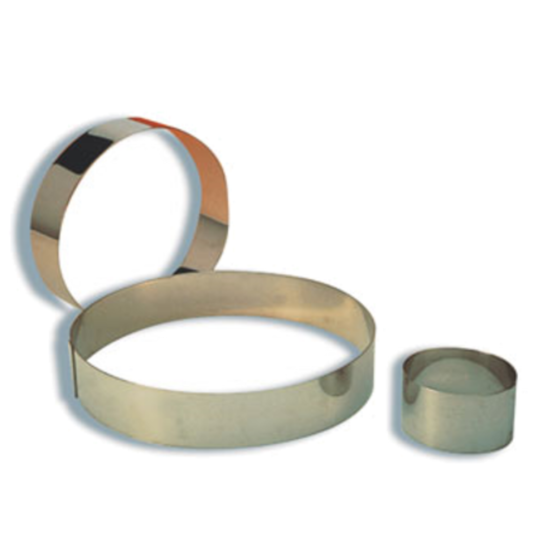 Matfer Bourgeat Mousse Ring 6‑1/4″ Diameter × 1‑3/4″ Height Stainless Steel - 371406