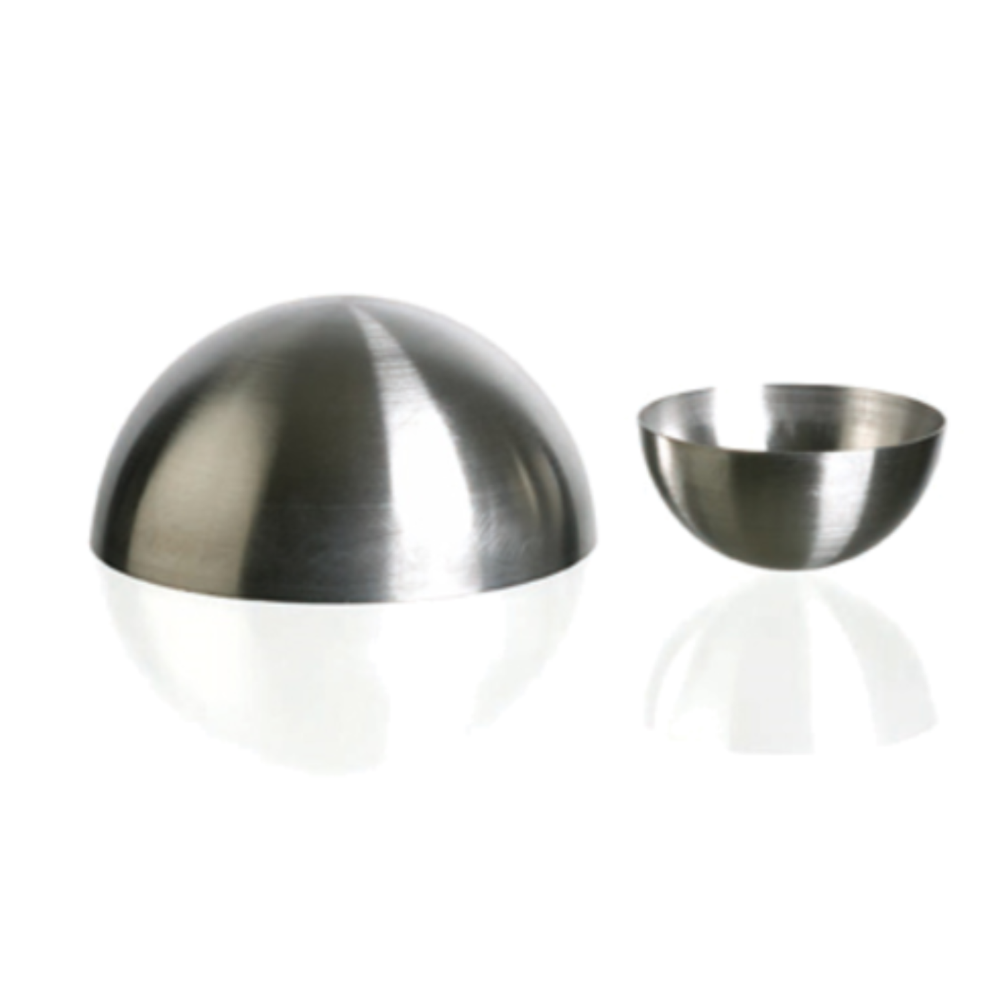Matfer Bourgeat - Molde semiesférico de 3-3/16" de diámetro, acero inoxidable - 340403 - Paquete de 6