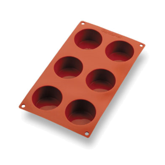 Matfer Bourgeat Gastroflex Muffin Mold, 6 Cup - 257915