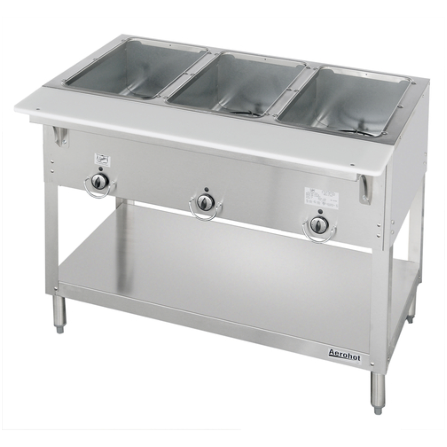Mesa de vapor Duke, eléctrica de 3 sartenes, 120 V, E303