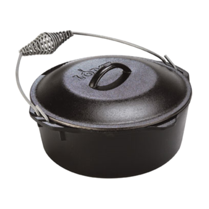 Lodge Dutch Oven with Iron Cover 7 Qt - L10DO3