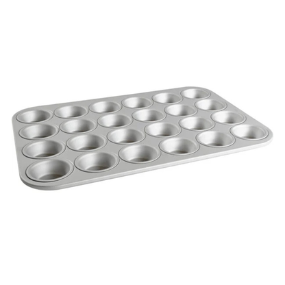 Fat Daddios - Molde para mini muffins, 24 moldes, resistente, aluminio anodizado - MFN-MINI