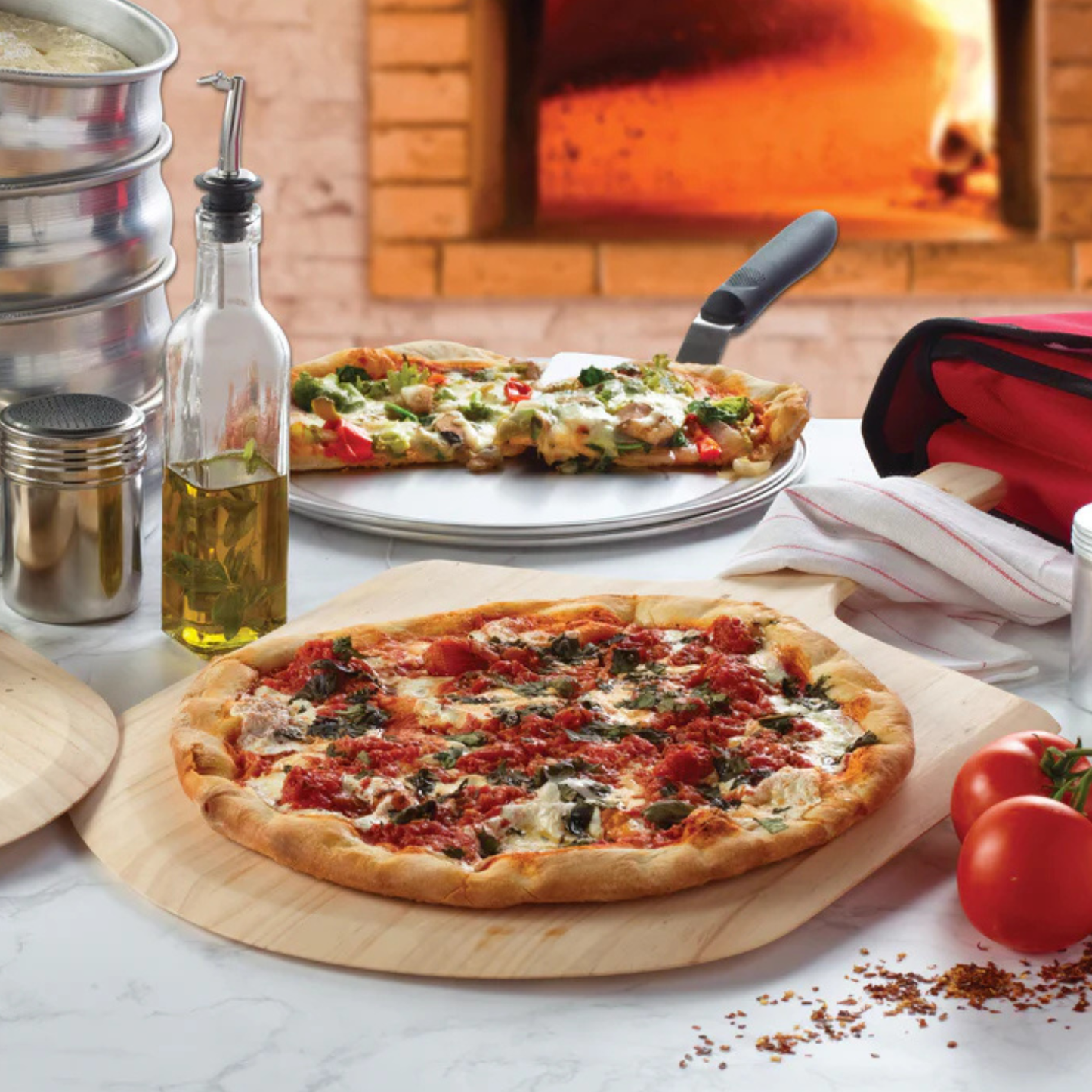 California Cooking Pizza Peel Wood 20"x20" Blade, 42" Overall Length - WPP-2042