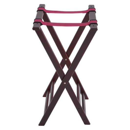 Winco Tray Stand 32" Rubberwood, Mahogany Finish - TR-34W