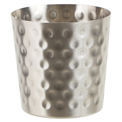 Winco French Fry Cup Hammered Stainless Steel - SFC-35H