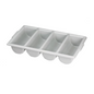 Cutlery Bin 4 Comp. Grey