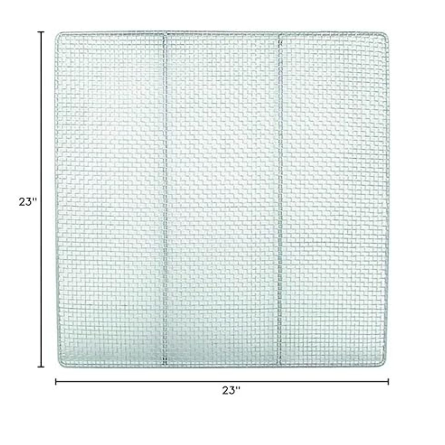 Pantalla de donut cuadrada de 23" de acero inoxidable