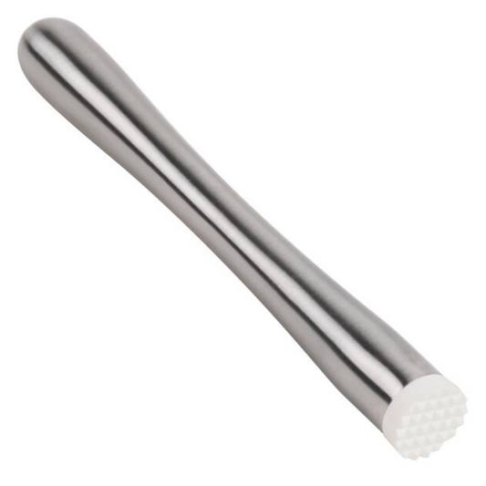 Muddler de acero inoxidable TableCraft con punta de plástico