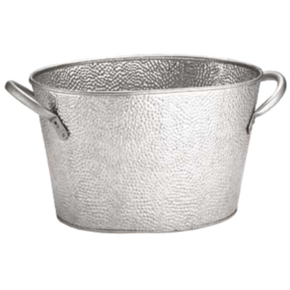 TableCraft GT159 Galvanized Beverage Ice Tub 15x9x7.5 Oval