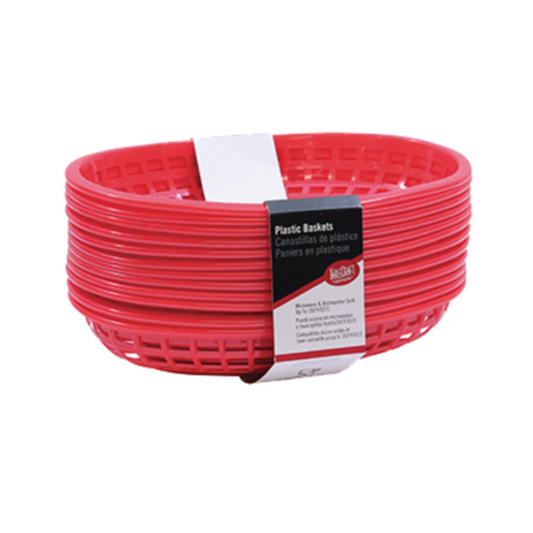 TableCraft - Cesta de pan roja 9x6x2 - TCPC1074R