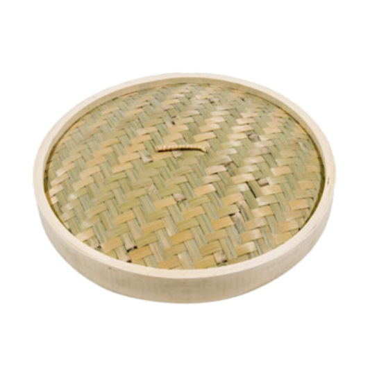 Town Bamboo Steamer Cover Natural Bamboo 12" - 34212C