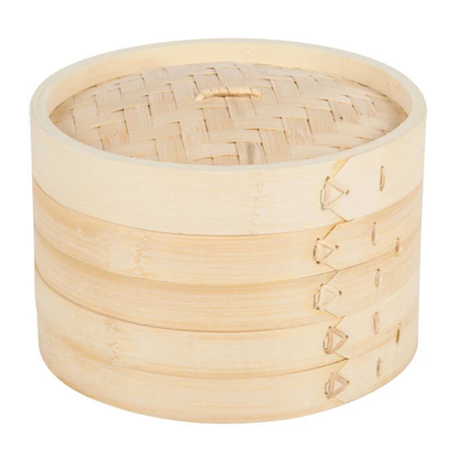 Town Bamboo Steamer Set Natural Bamboo 8" - 34208