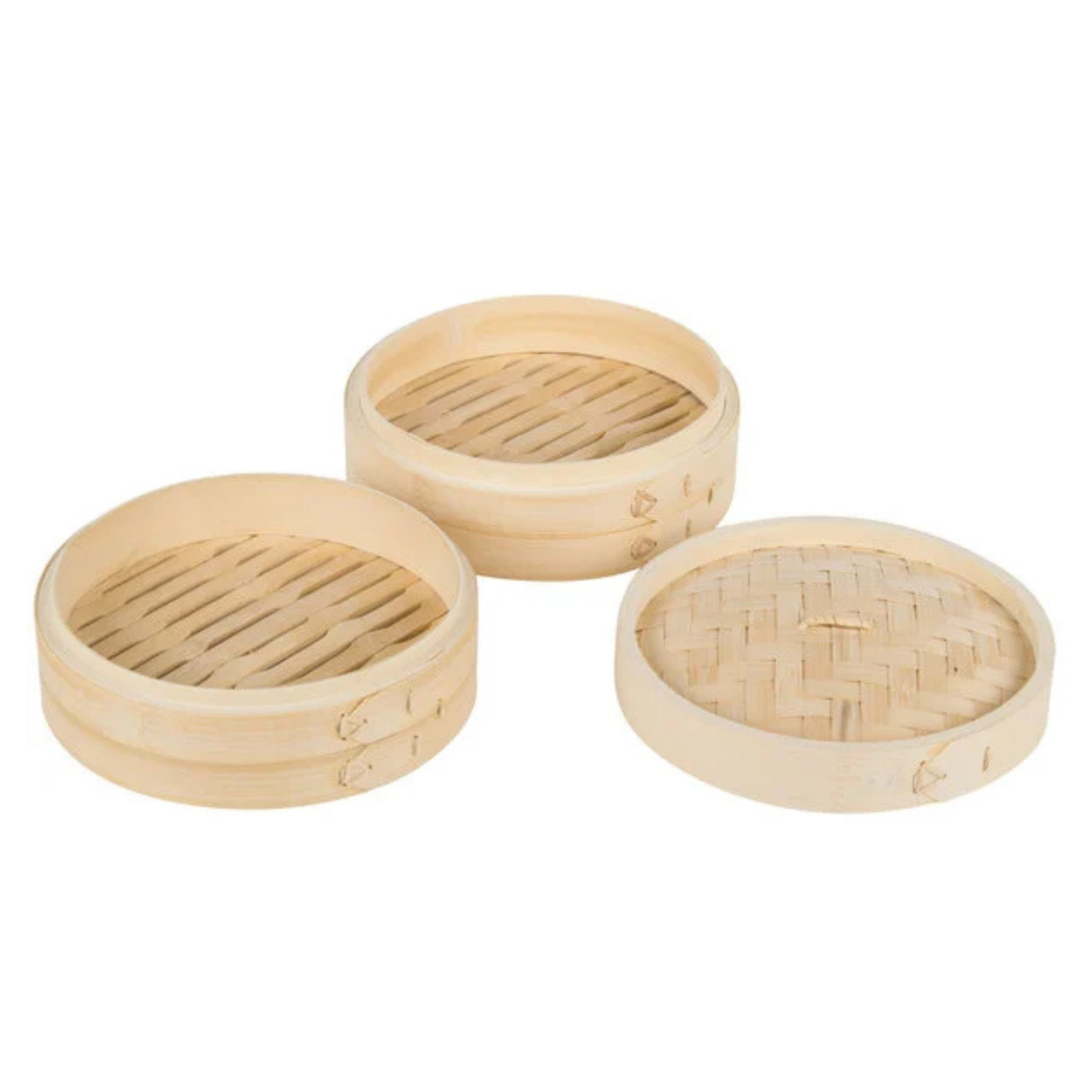 Town Bamboo Steamer Set Natural Bamboo 8" - 34208