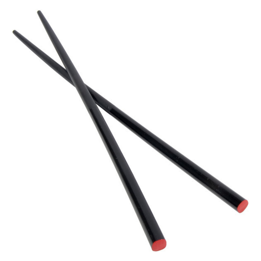 Town Black & Red Reusable Lacquered Wood Chopsticks, 9.75" - 5 Pairs