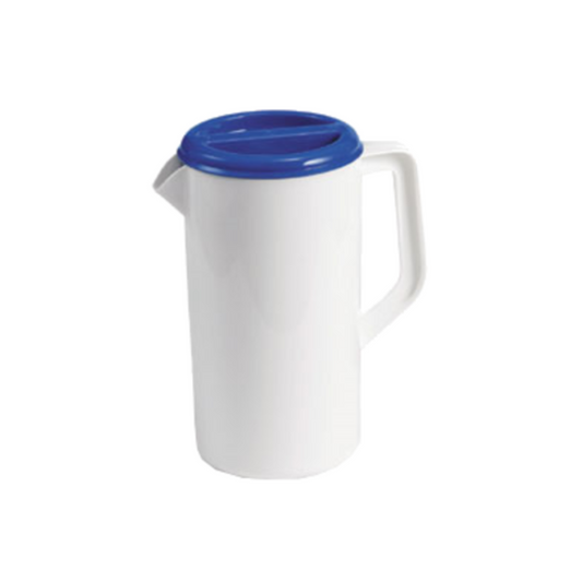 Pitcher 3-way 2-1/2Qt Wht/Blue