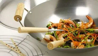 Juego de wok Norpro de acero al carbono, 10 piezas, 14" - 506